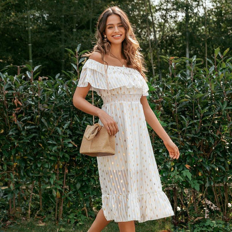 Boho Style Kleid Weiß