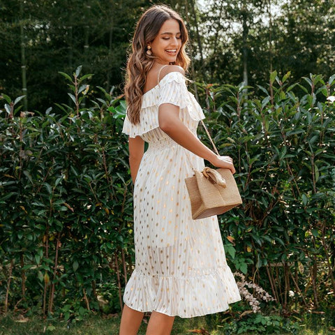 Boho Style Kleid Weiß