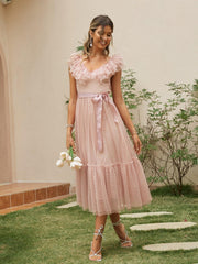 Bohème Flower Girl Dresses Pink Style
