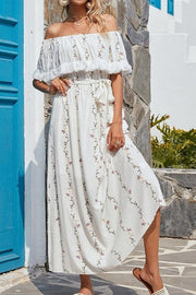 boho kleid maxi weiss
