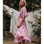 Maxikleid Boho Langarm